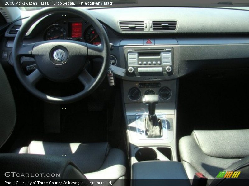 Reflex Silver / Black 2008 Volkswagen Passat Turbo Sedan