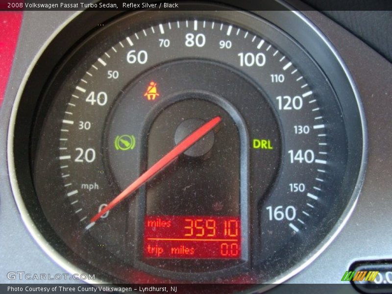 Reflex Silver / Black 2008 Volkswagen Passat Turbo Sedan