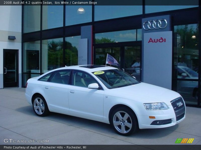 Ibis White / Cardamom Beige 2008 Audi A6 4.2 quattro Sedan