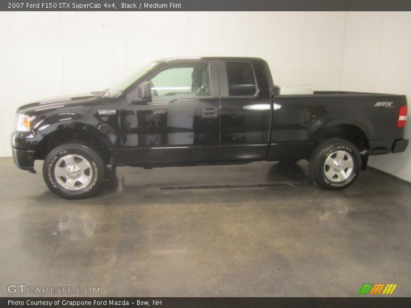 Black / Medium Flint 2007 Ford F150 STX SuperCab 4x4