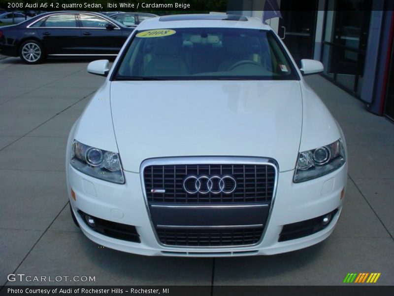Ibis White / Cardamom Beige 2008 Audi A6 4.2 quattro Sedan
