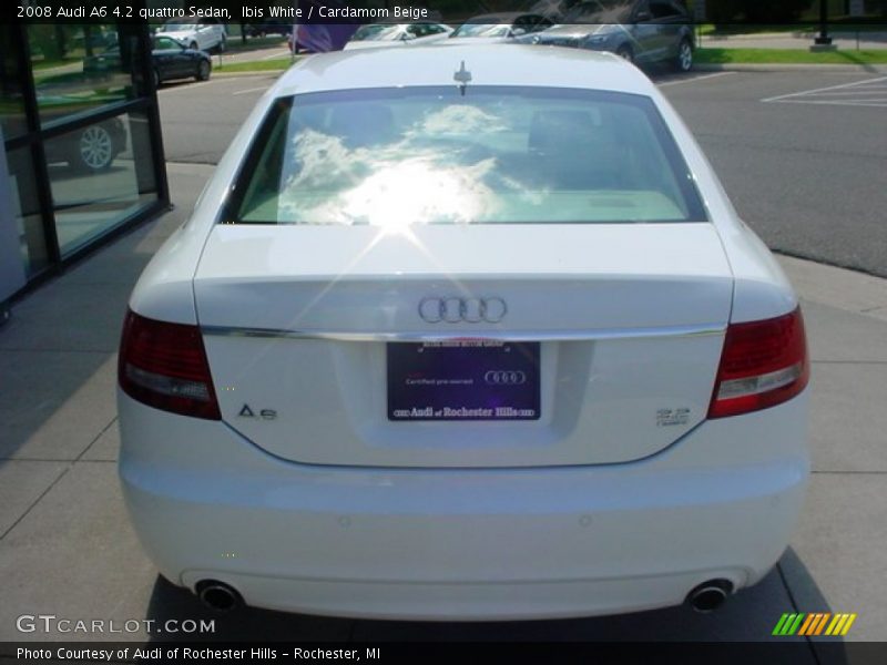 Ibis White / Cardamom Beige 2008 Audi A6 4.2 quattro Sedan