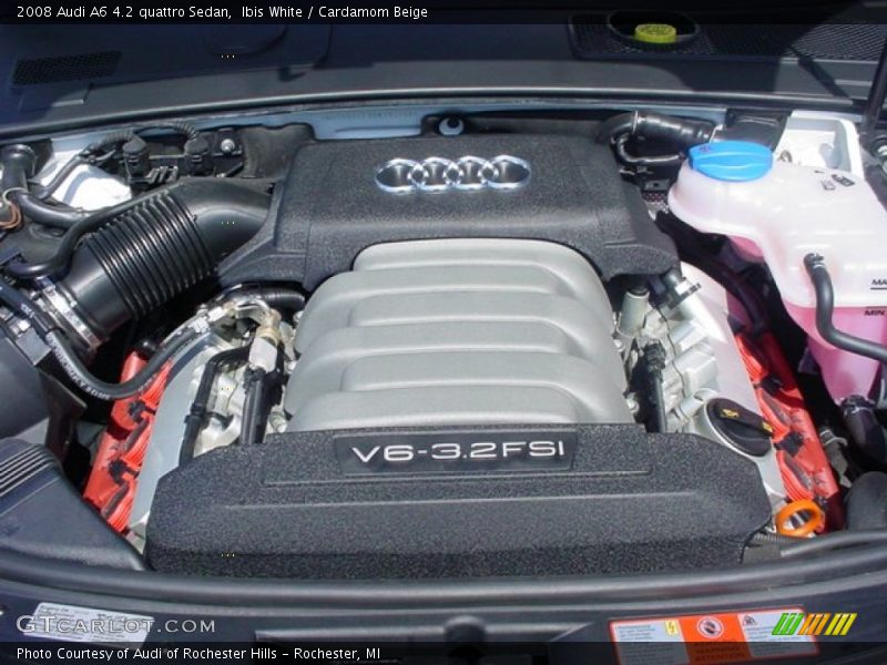 Ibis White / Cardamom Beige 2008 Audi A6 4.2 quattro Sedan