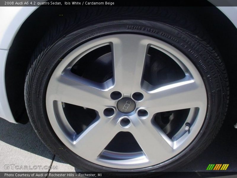 Ibis White / Cardamom Beige 2008 Audi A6 4.2 quattro Sedan