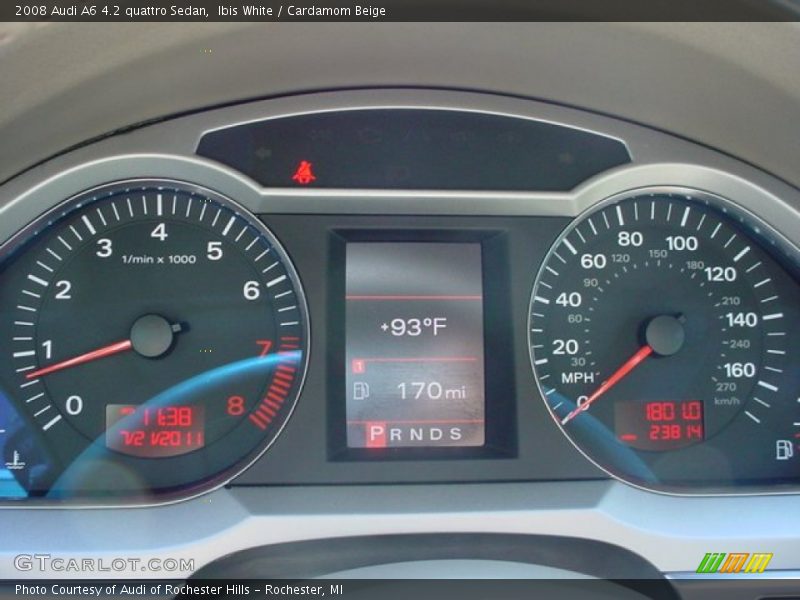 Ibis White / Cardamom Beige 2008 Audi A6 4.2 quattro Sedan