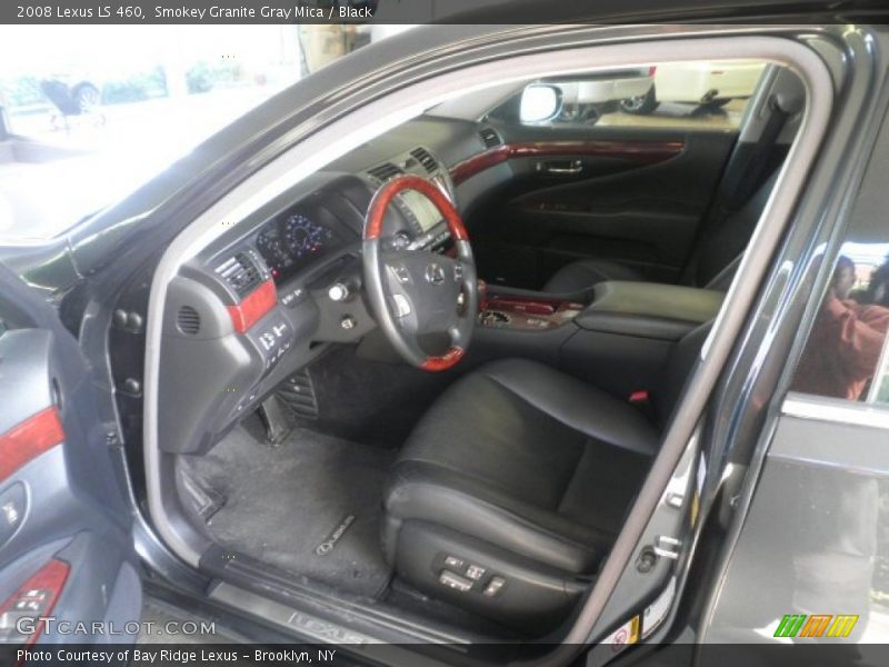 Smokey Granite Gray Mica / Black 2008 Lexus LS 460