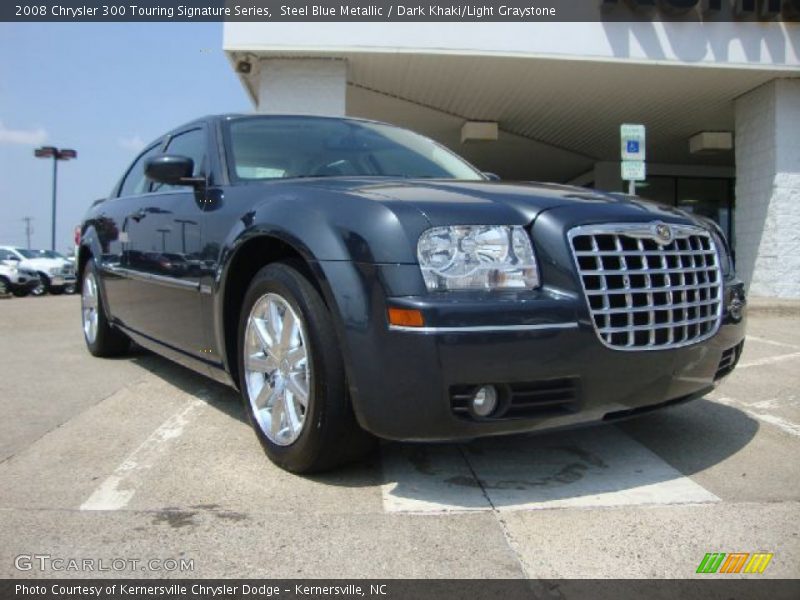 Steel Blue Metallic / Dark Khaki/Light Graystone 2008 Chrysler 300 Touring Signature Series