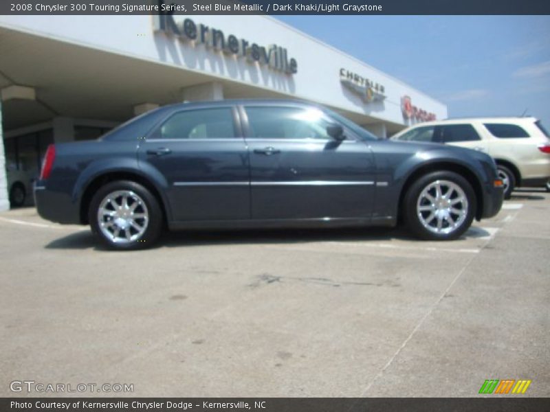 Steel Blue Metallic / Dark Khaki/Light Graystone 2008 Chrysler 300 Touring Signature Series