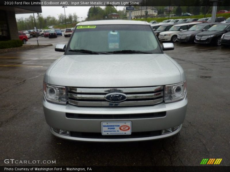 Ingot Silver Metallic / Medium Light Stone 2010 Ford Flex Limited EcoBoost AWD