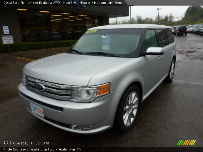Ingot Silver Metallic / Medium Light Stone 2010 Ford Flex Limited EcoBoost AWD