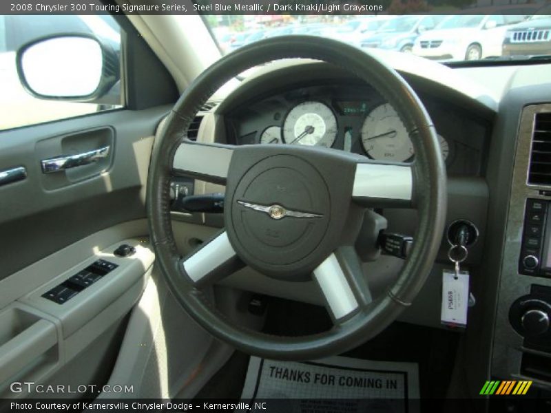 Steel Blue Metallic / Dark Khaki/Light Graystone 2008 Chrysler 300 Touring Signature Series