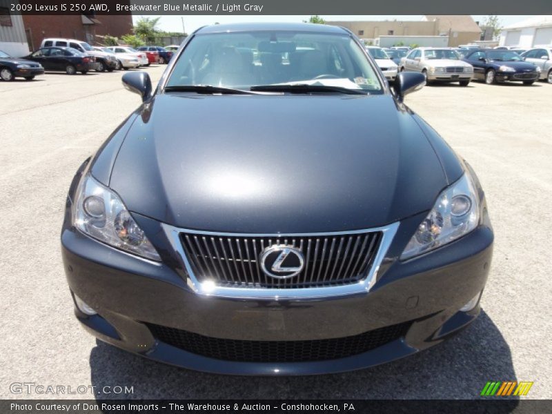 Breakwater Blue Metallic / Light Gray 2009 Lexus IS 250 AWD