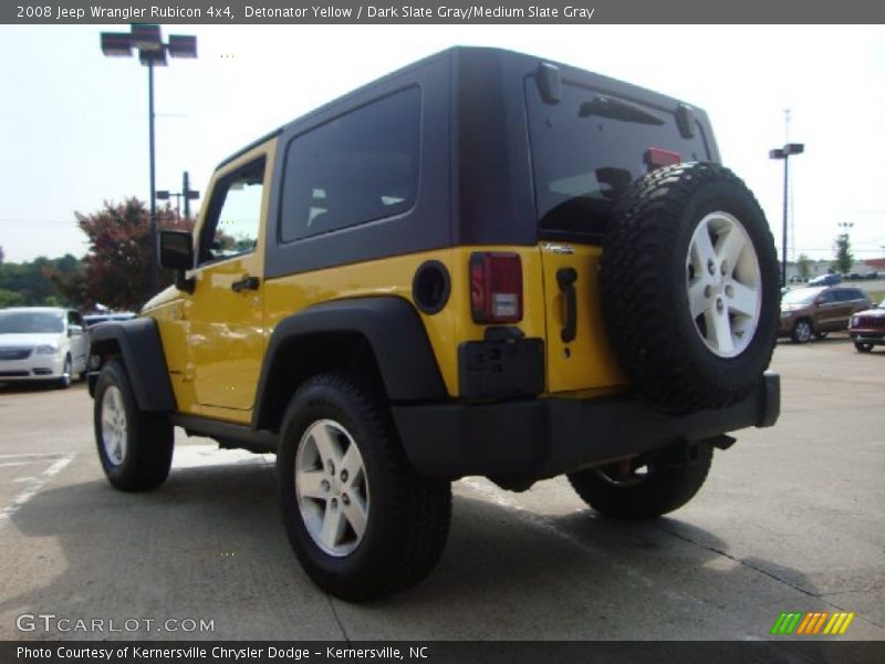 Detonator Yellow / Dark Slate Gray/Medium Slate Gray 2008 Jeep Wrangler Rubicon 4x4