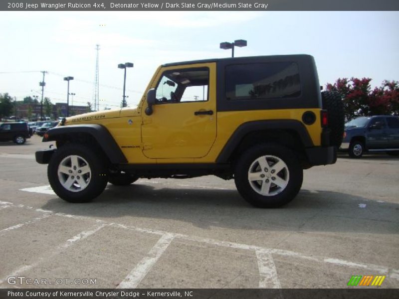 Detonator Yellow / Dark Slate Gray/Medium Slate Gray 2008 Jeep Wrangler Rubicon 4x4