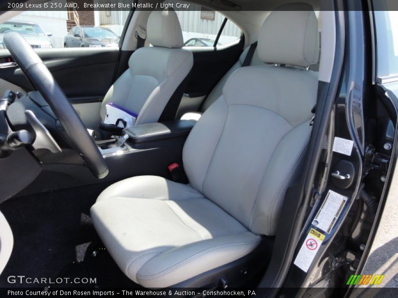 Breakwater Blue Metallic / Light Gray 2009 Lexus IS 250 AWD