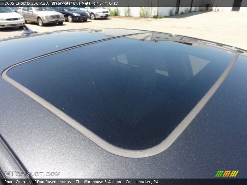 Breakwater Blue Metallic / Light Gray 2009 Lexus IS 250 AWD