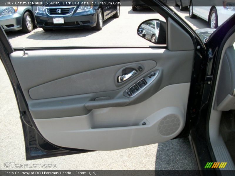 Dark Blue Metallic / Titanium Gray 2007 Chevrolet Malibu LS Sedan