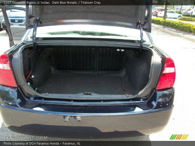 Dark Blue Metallic / Titanium Gray 2007 Chevrolet Malibu LS Sedan