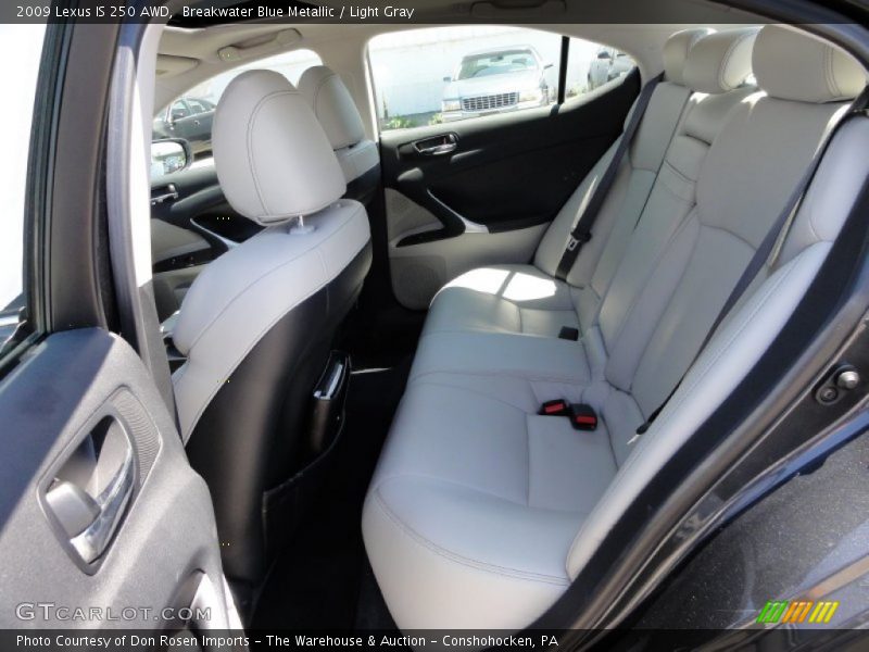 Breakwater Blue Metallic / Light Gray 2009 Lexus IS 250 AWD