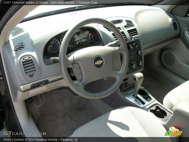 Dark Blue Metallic / Titanium Gray 2007 Chevrolet Malibu LS Sedan
