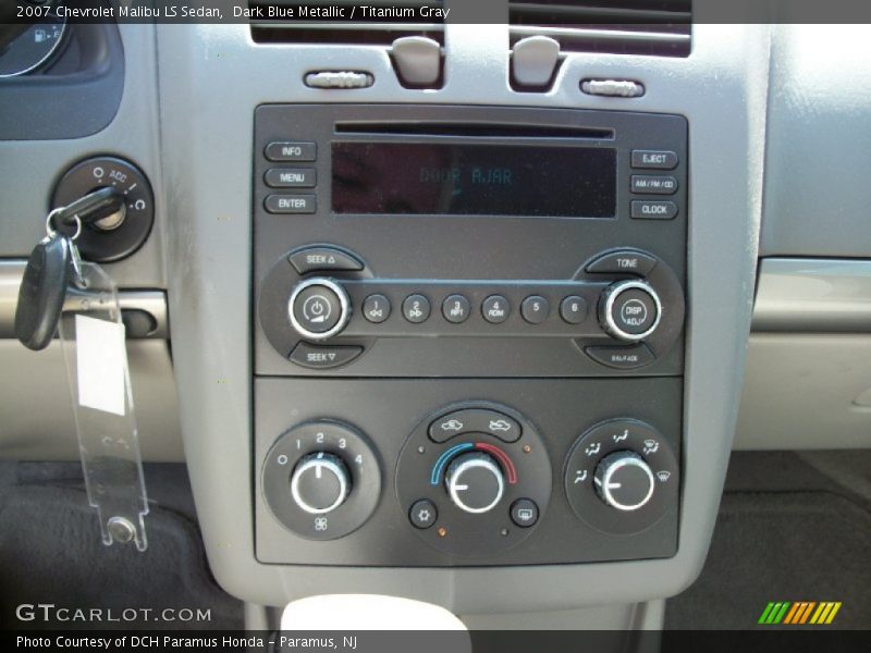 Dark Blue Metallic / Titanium Gray 2007 Chevrolet Malibu LS Sedan