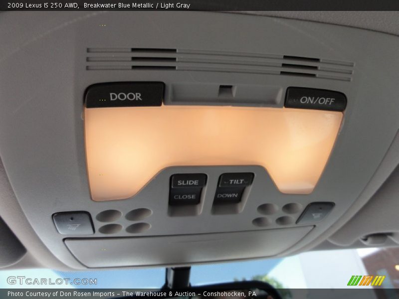 Breakwater Blue Metallic / Light Gray 2009 Lexus IS 250 AWD