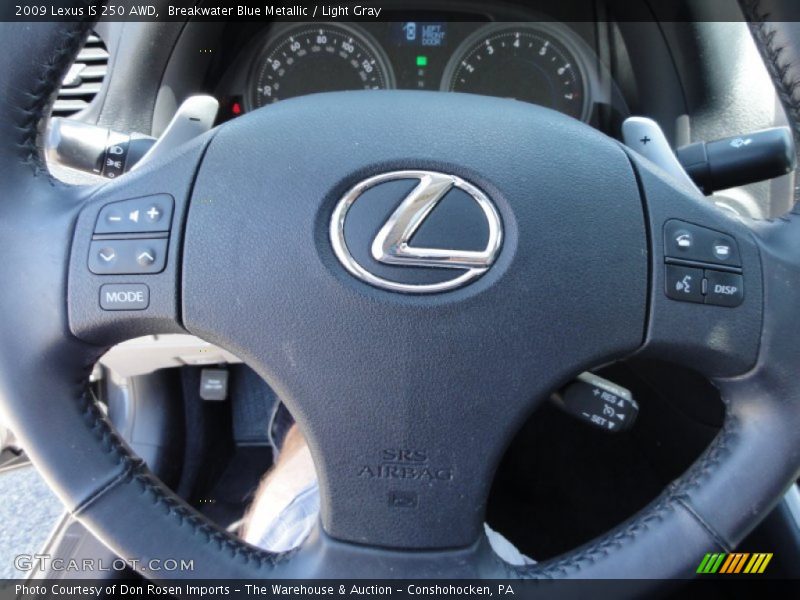 Breakwater Blue Metallic / Light Gray 2009 Lexus IS 250 AWD