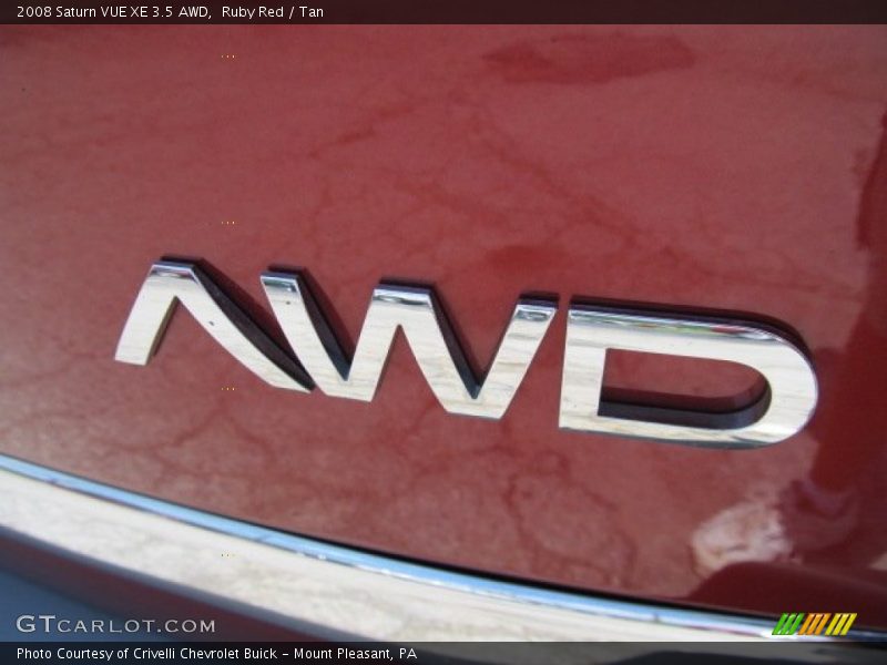 Ruby Red / Tan 2008 Saturn VUE XE 3.5 AWD