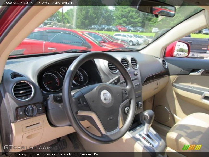 Ruby Red / Tan 2008 Saturn VUE XE 3.5 AWD