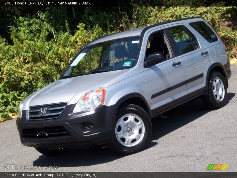 Satin Silver Metallic / Black 2005 Honda CR-V LX