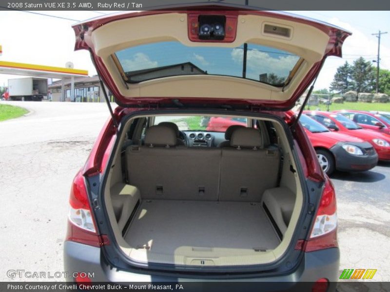 Ruby Red / Tan 2008 Saturn VUE XE 3.5 AWD