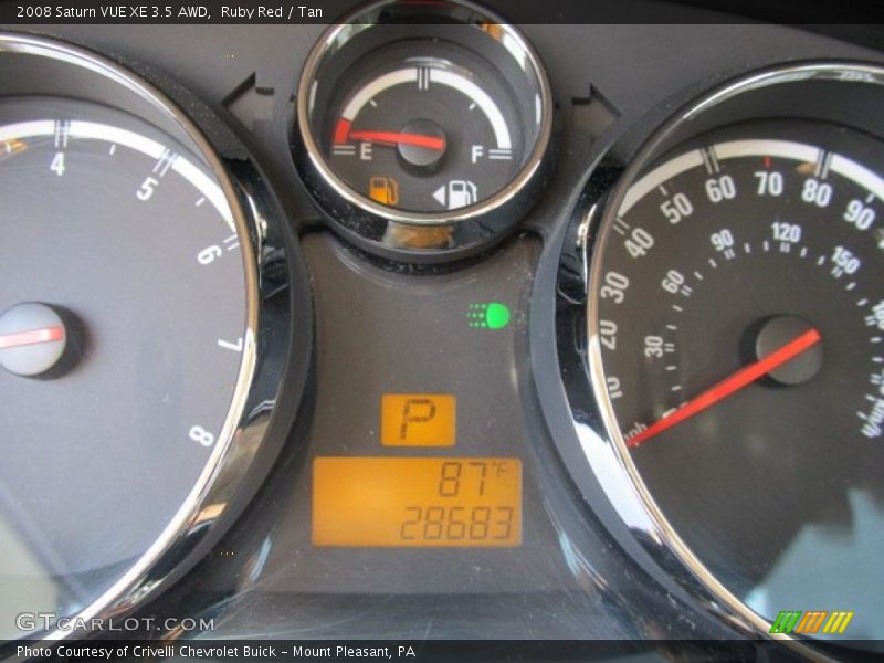 Ruby Red / Tan 2008 Saturn VUE XE 3.5 AWD