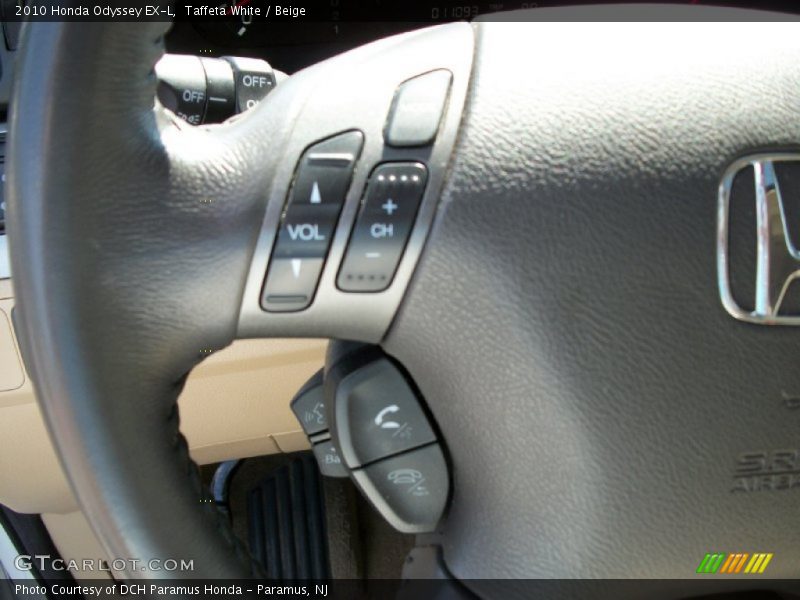 Taffeta White / Beige 2010 Honda Odyssey EX-L