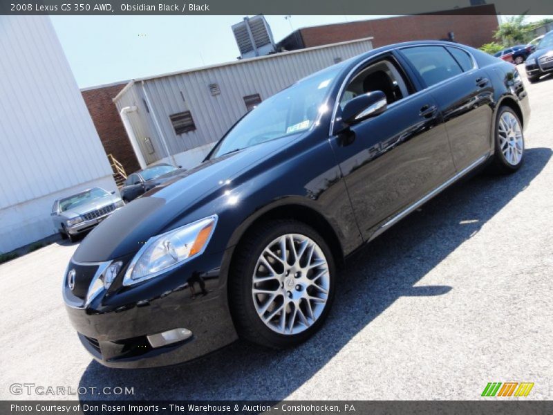 Obsidian Black / Black 2008 Lexus GS 350 AWD