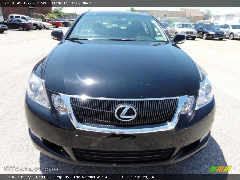 Obsidian Black / Black 2008 Lexus GS 350 AWD