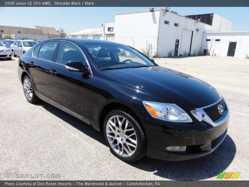 Obsidian Black / Black 2008 Lexus GS 350 AWD