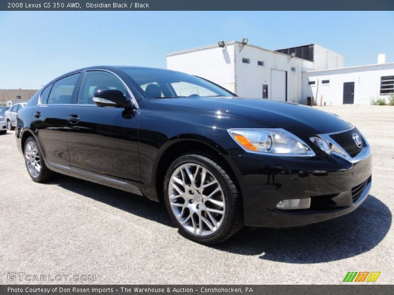 Obsidian Black / Black 2008 Lexus GS 350 AWD