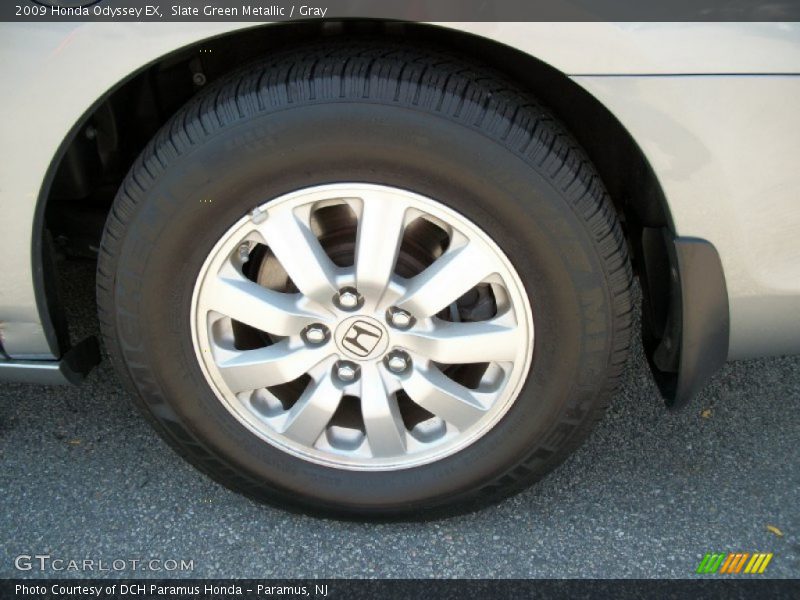 Slate Green Metallic / Gray 2009 Honda Odyssey EX