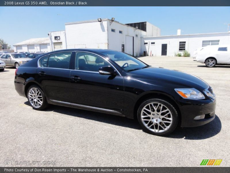 Obsidian Black / Black 2008 Lexus GS 350 AWD