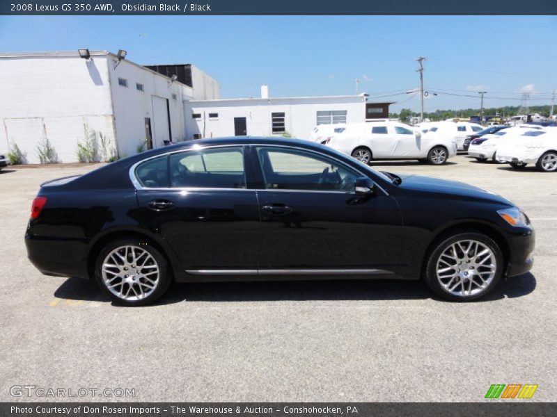 Obsidian Black / Black 2008 Lexus GS 350 AWD