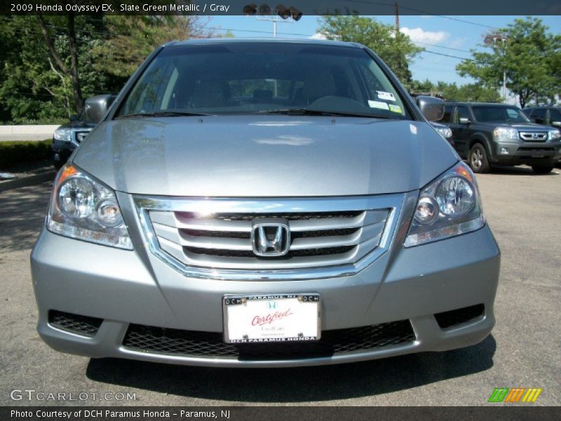 Slate Green Metallic / Gray 2009 Honda Odyssey EX