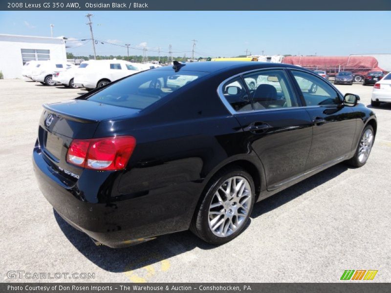 Obsidian Black / Black 2008 Lexus GS 350 AWD