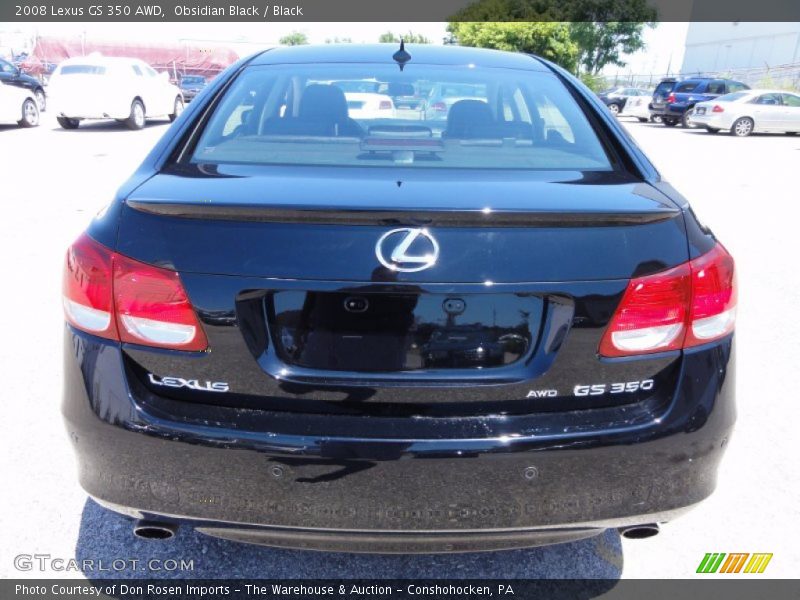 Obsidian Black / Black 2008 Lexus GS 350 AWD