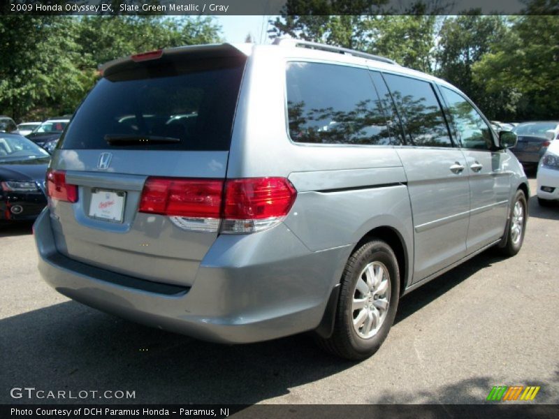 Slate Green Metallic / Gray 2009 Honda Odyssey EX