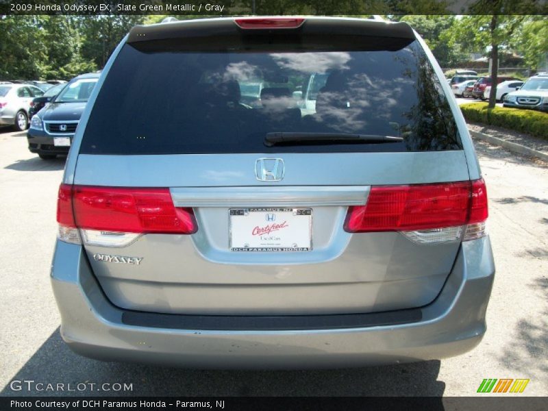 Slate Green Metallic / Gray 2009 Honda Odyssey EX