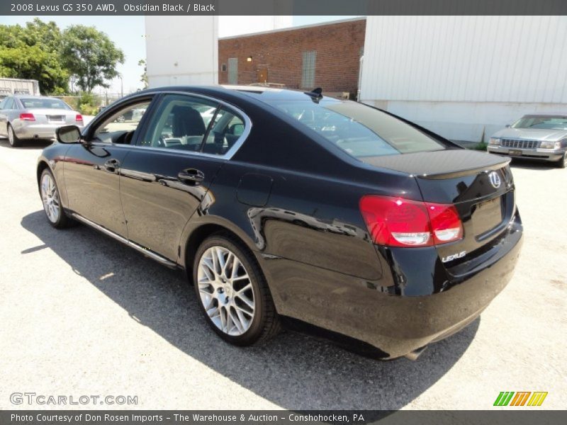 Obsidian Black / Black 2008 Lexus GS 350 AWD