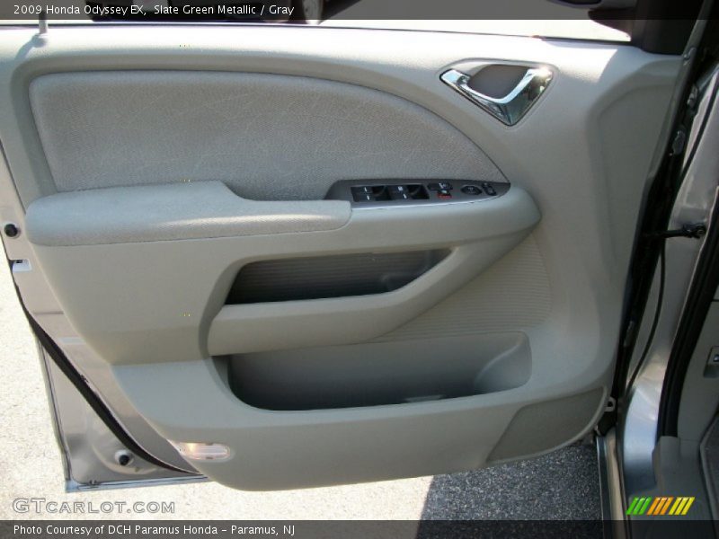Slate Green Metallic / Gray 2009 Honda Odyssey EX