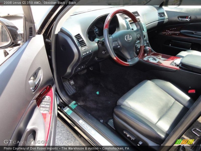 Obsidian Black / Black 2008 Lexus GS 350 AWD