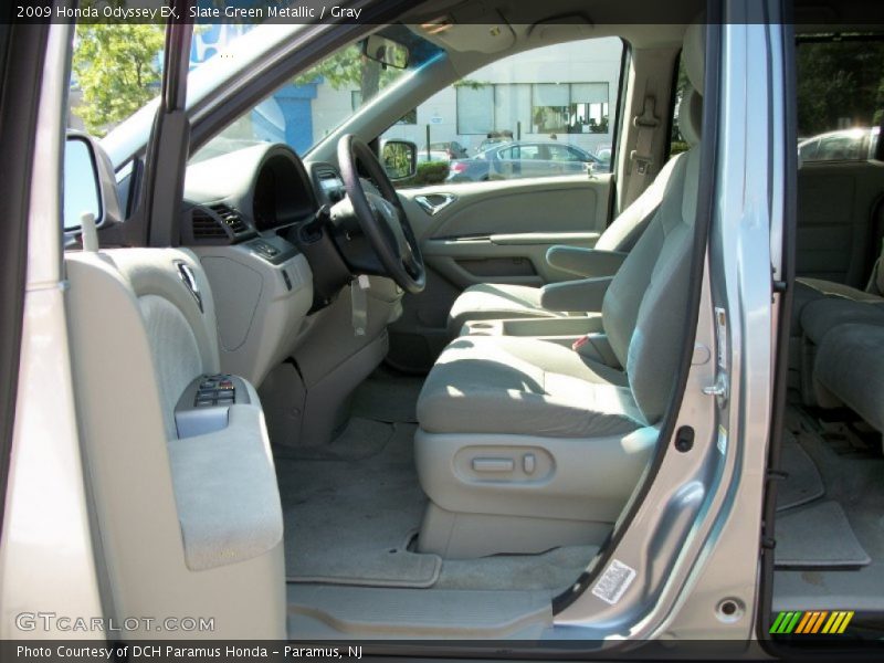 Slate Green Metallic / Gray 2009 Honda Odyssey EX