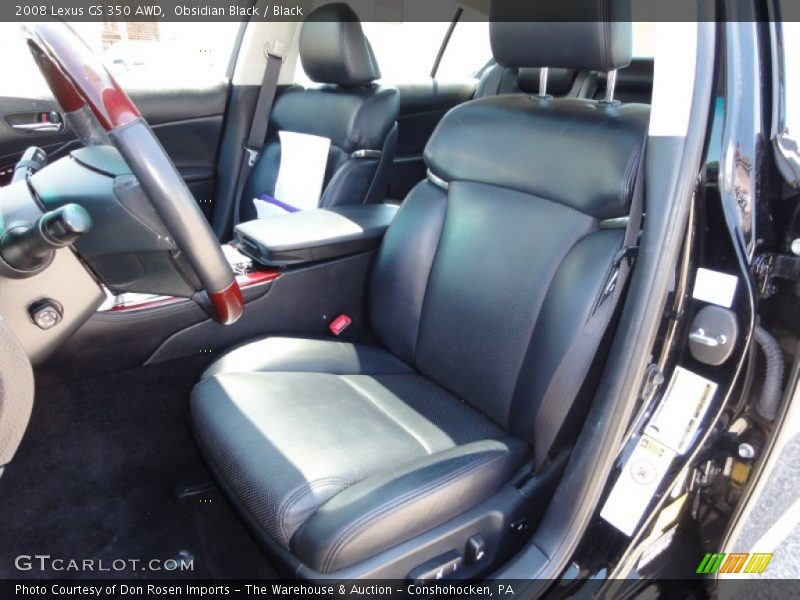 Obsidian Black / Black 2008 Lexus GS 350 AWD